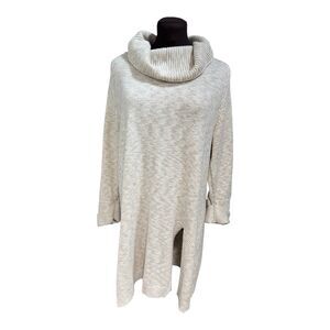 J. Jill Pure Jill Women Tunic Sweater Size L Cotton Blend Side Slit Relaxed Fit